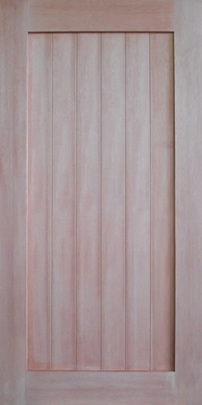 BD-1P is a natural timber barn door in a farmhouse style