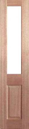 SL-D10 is a natural timber side light door with a large glass panel on top two thirds of door and 1 decorative channel on bottom third of door. Pairs with door GD-D10 and GD-PAD.