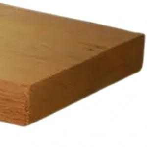 A meranti timber dressed all around architrave or skirting board shown on an angle