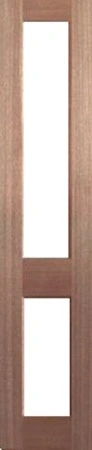 SL-2L is a natural timber French side light door with 2 glass panels. The first glass panel is in the top two thirds of door, and the second glass panel is in the bottom third of door. Pairs with GD-2L
